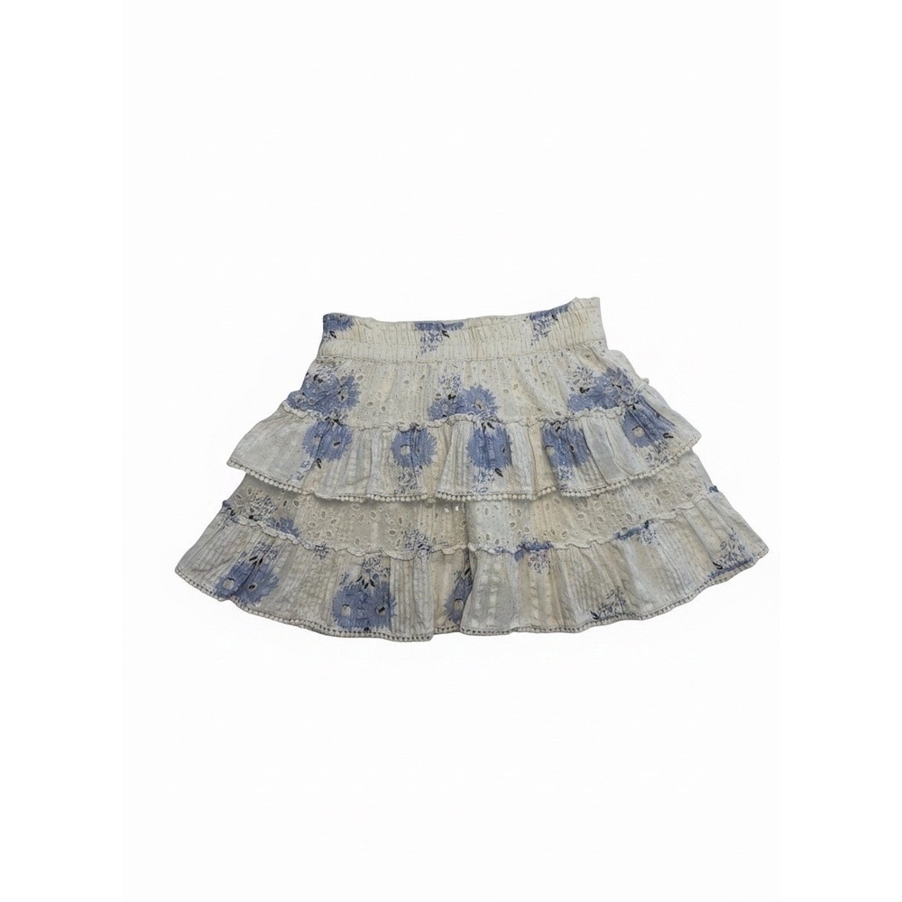 LoveShackFancy Ruffled Floral Skirt-Size Small